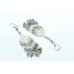 Earrings Silver 925 Sterling Dangle Drop Women Labradorite Stone Handmade B584
